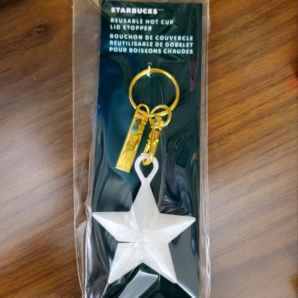 Starbucks Lid Stopper Keychain